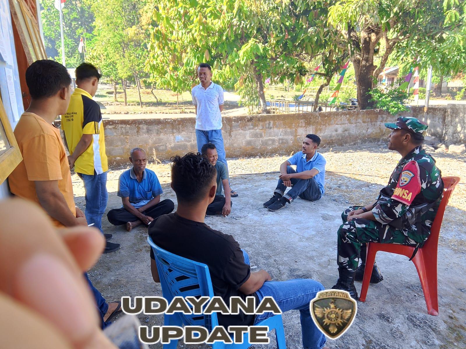 Babinsa Kodim 1602/Ende Perkuat Kemitraan dengan Masyarakat Desa Ngalukoja