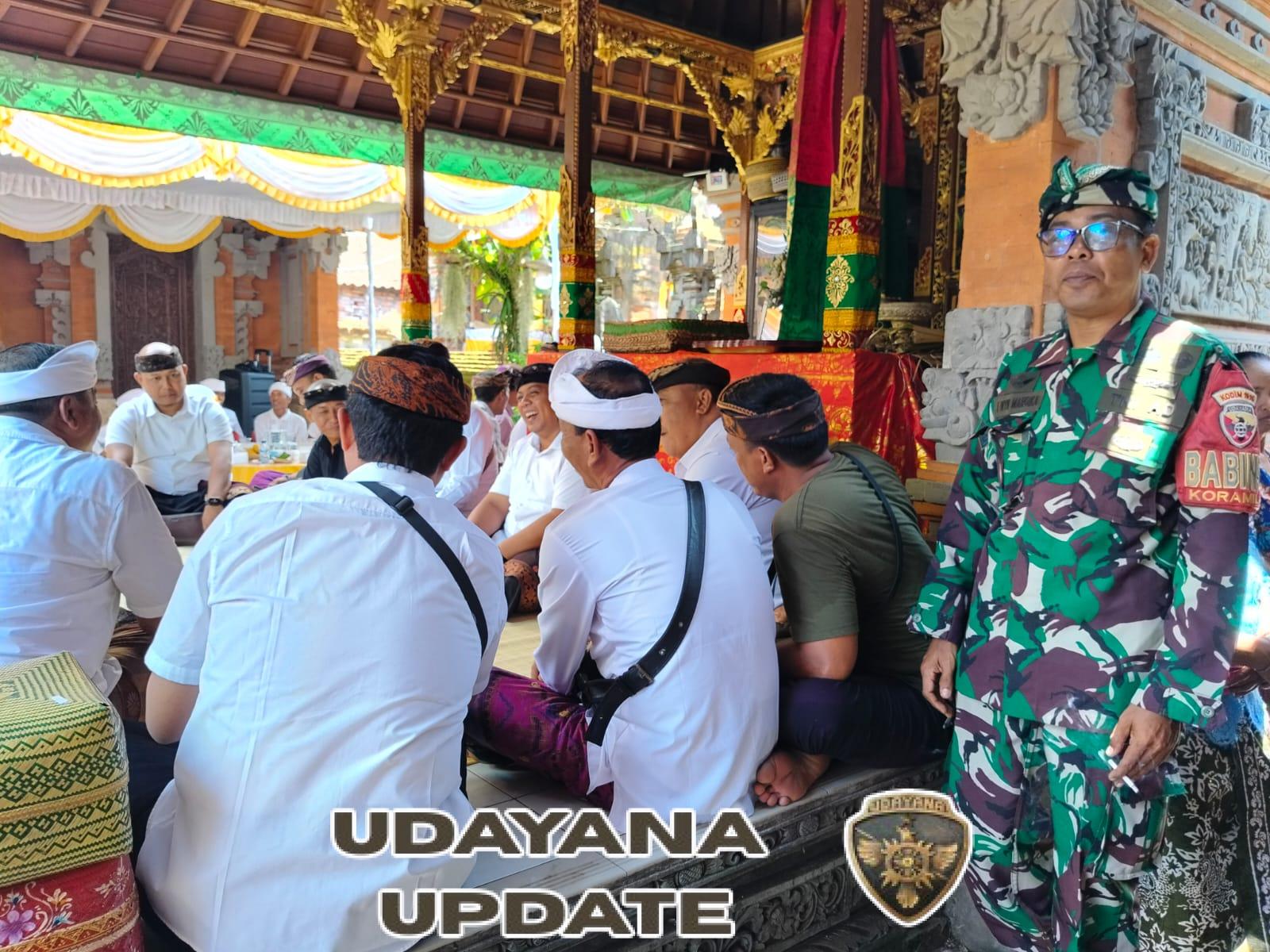 Babinsa Sidan Hadiri Upacara Ngasti, Wujud Penghormatan dan Sinergi dengan Warga