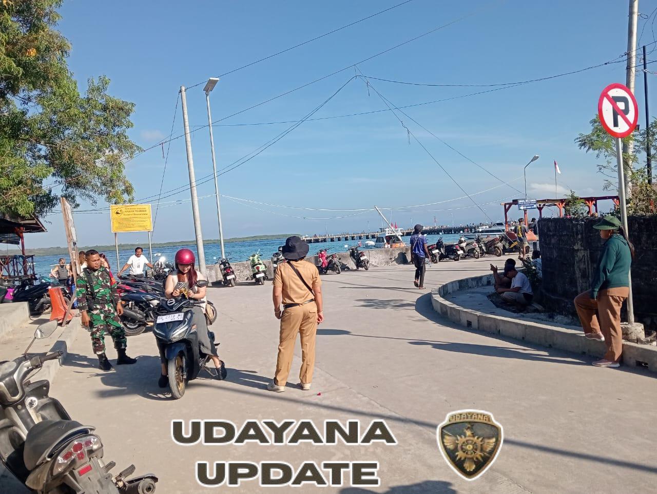 Pantau Keamanan Pelabuhan, Koramil Nusa Penida Gencarkan Patroli