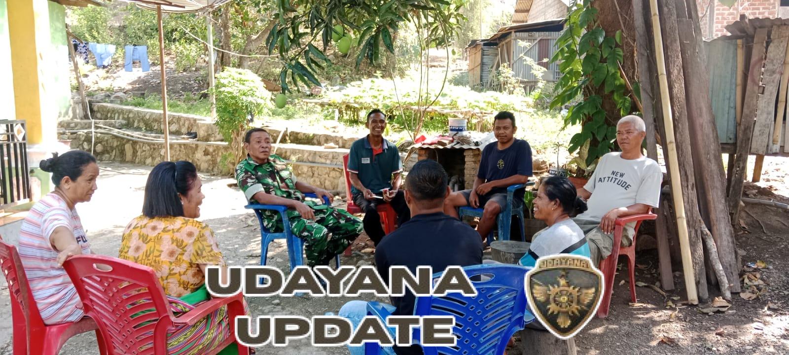 Tingkatkan Kepedulian Sosial, Babinsa Koramil 1618-01/Miotim Ajak Warga Jaga Keharmonisan Keluarga