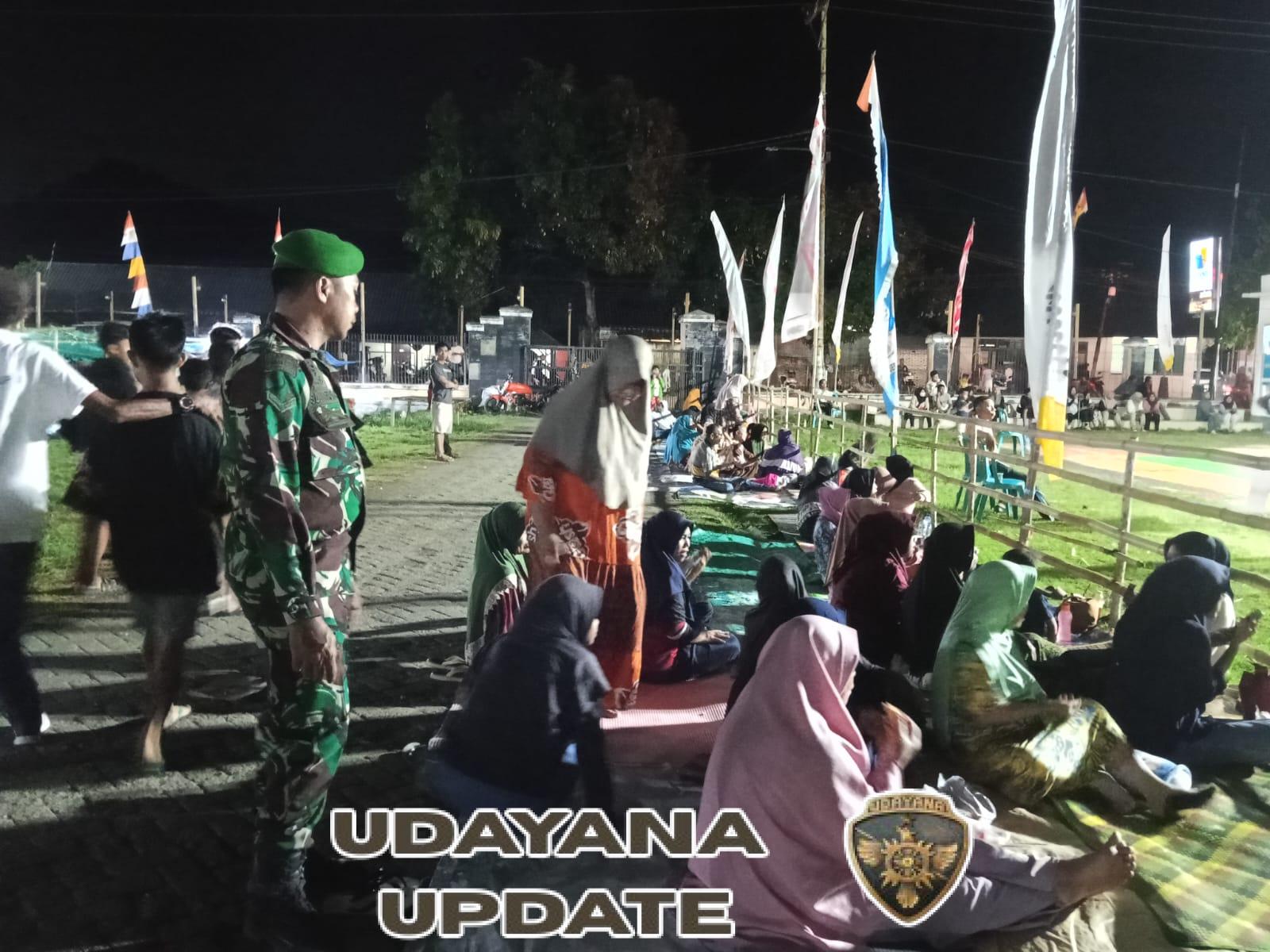 Babinsa Koramil 1628-05/Jereweh Laksanakan Patroli dan Pengamanan Turnamen Volly Ball Cup II