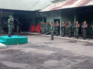 Kasdim Tabanan Tekankan Kedisiplinan dan Loyalitas Dalam Upacara Mingguan di Makodim