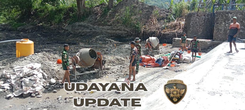 Satgas TMMD Kodim 1625/Ngada Genjot Pengacian Mercu Bendungan Panondiwal, Progres Tembus 50%