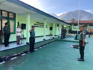Merah Putih Berkibar Gagah, Prajurit Kodim 1612/Manggarai Kokohkan Semangat Pengabdian