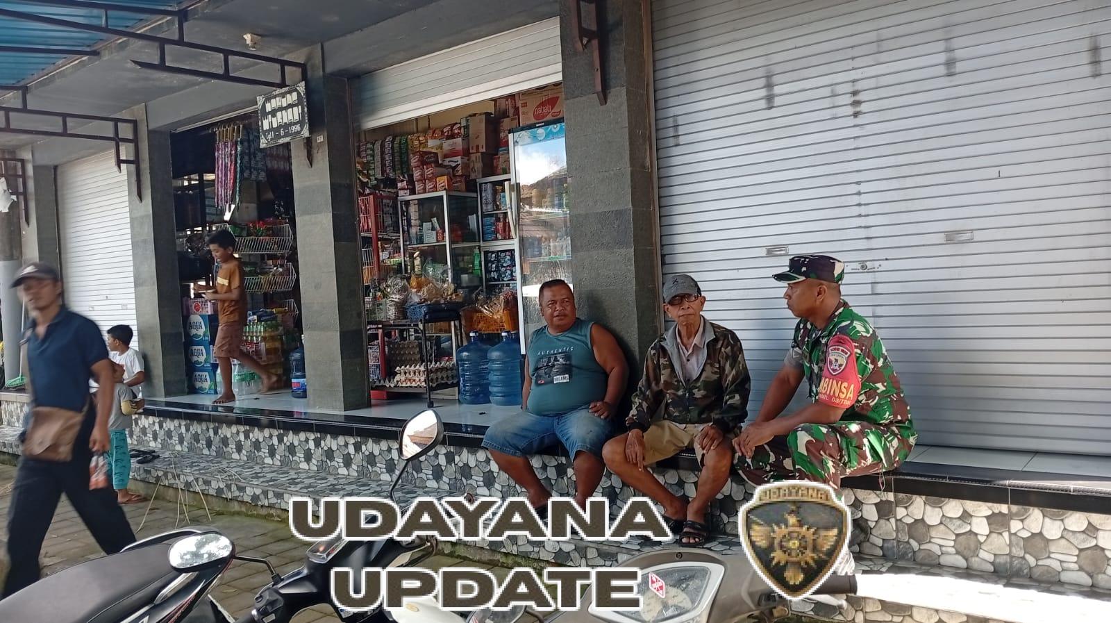 Wujudkan Kedekatan dengan Masyarakat, Babinsa Desa Undisan Intens Lakukan Komsos di Wilayah Binaan