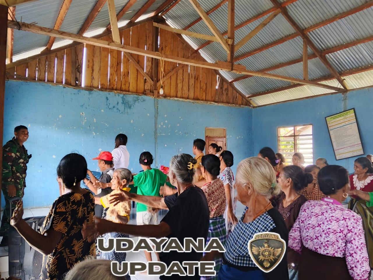 Perhatian Babinsa Karera Terhadap Kesehatan Warga, Monitoring Posyandu Lansia