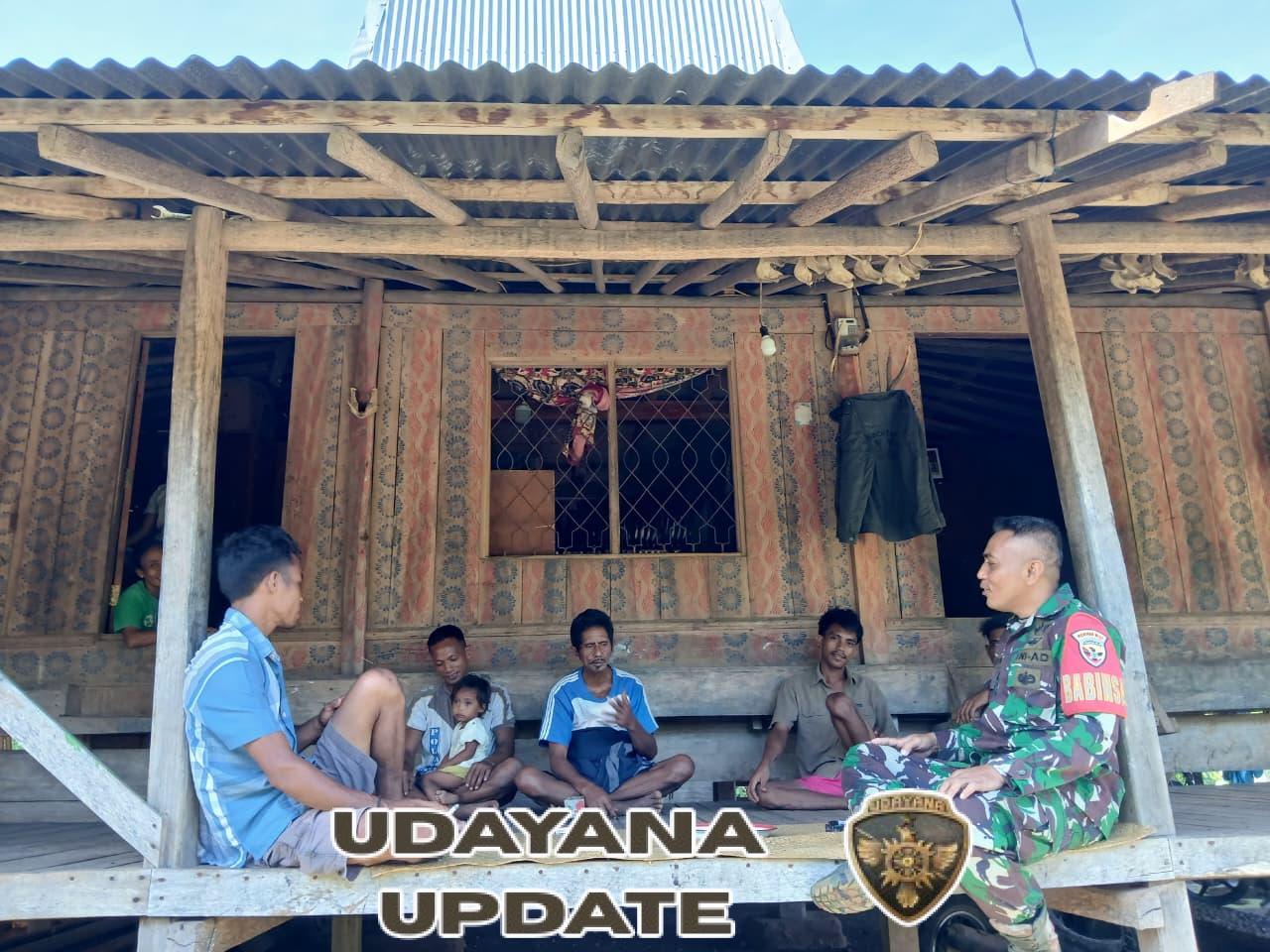 Babinsa Sertu Arifudin Ajak Warga Jaga Kamtibmas di Desa Harona Kalla