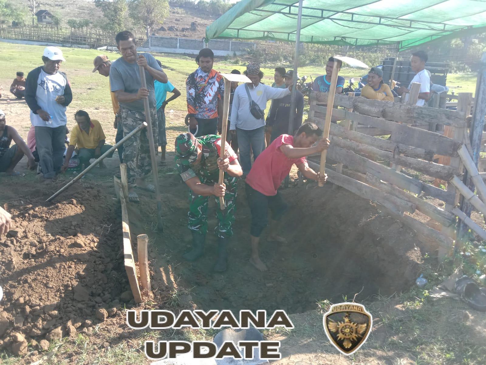 Babinsa Kempo dan Warga Tolomboda Hidupkan Kembali Semangat Gotong Royong