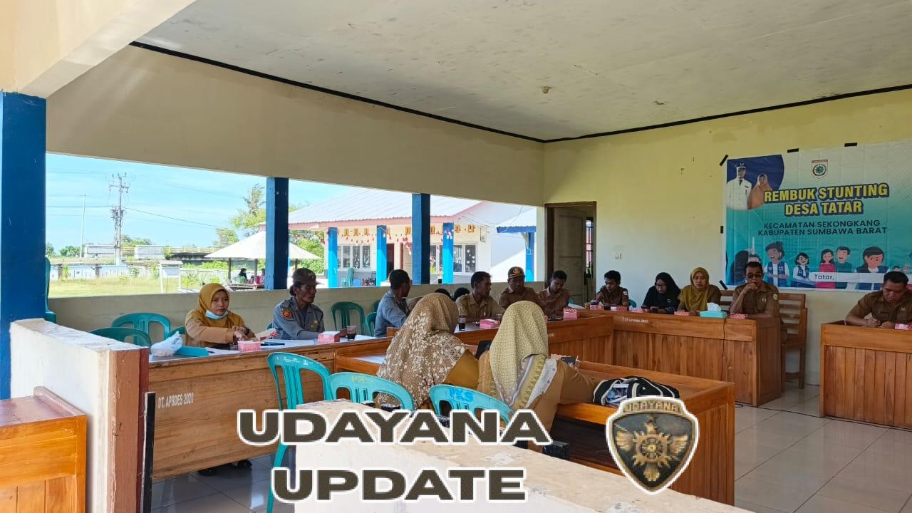 Babinsa Desa Tatar Hadiri Rembuk Stunting Tahun 2025 di Kecamatan Sekongkang