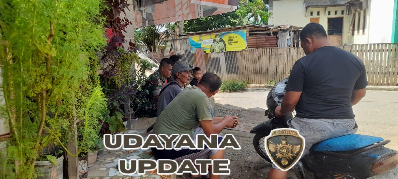 Babinsa Seteluk Tengah Laksanakan Komsos dan Monitoring Wilayah Binaan