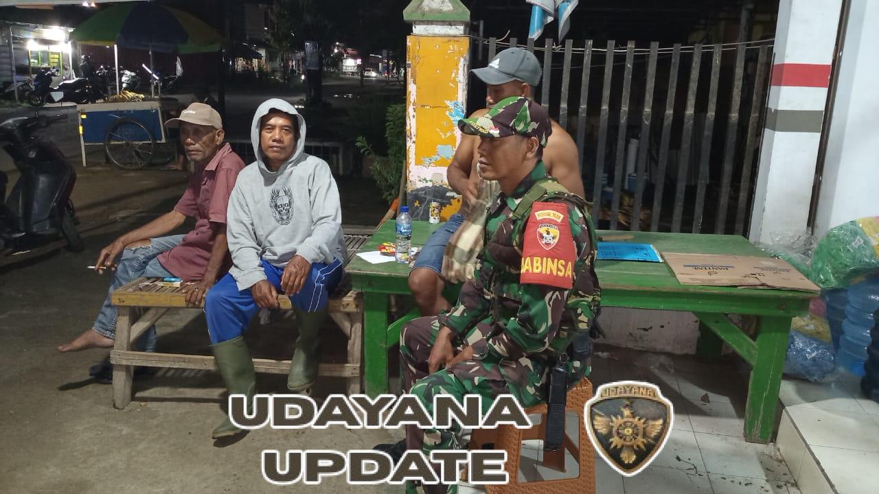 Babinsa Sertu Septi Irawan Terus Hadir di Tengah Masyarakat, Bangun Sinergi Lewat Patroli dan Siskamling