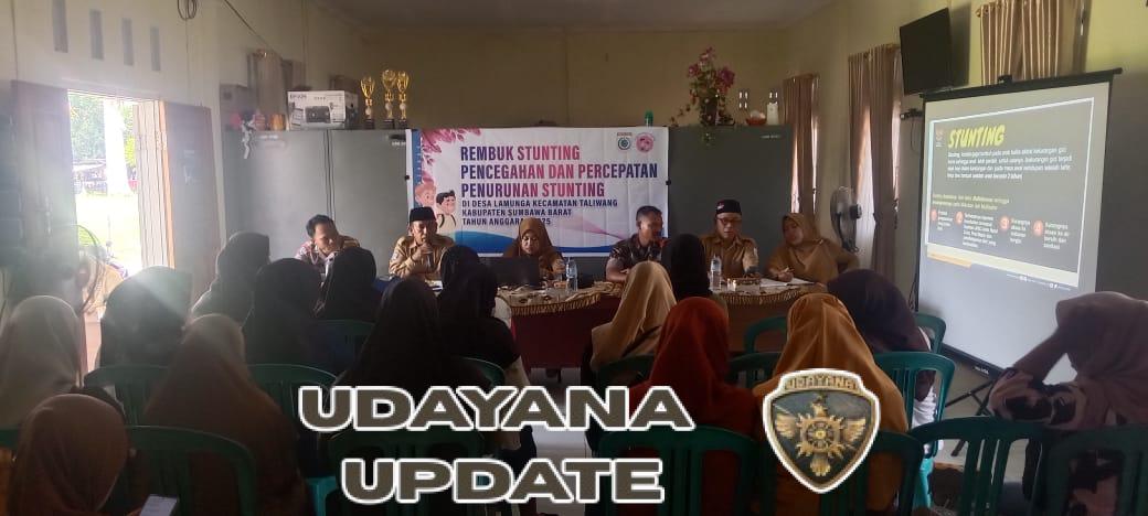 Rembuk Stunting di Lamunga, Babinsa Tegaskan Komitmen TNI Dukung Generasi Sehat