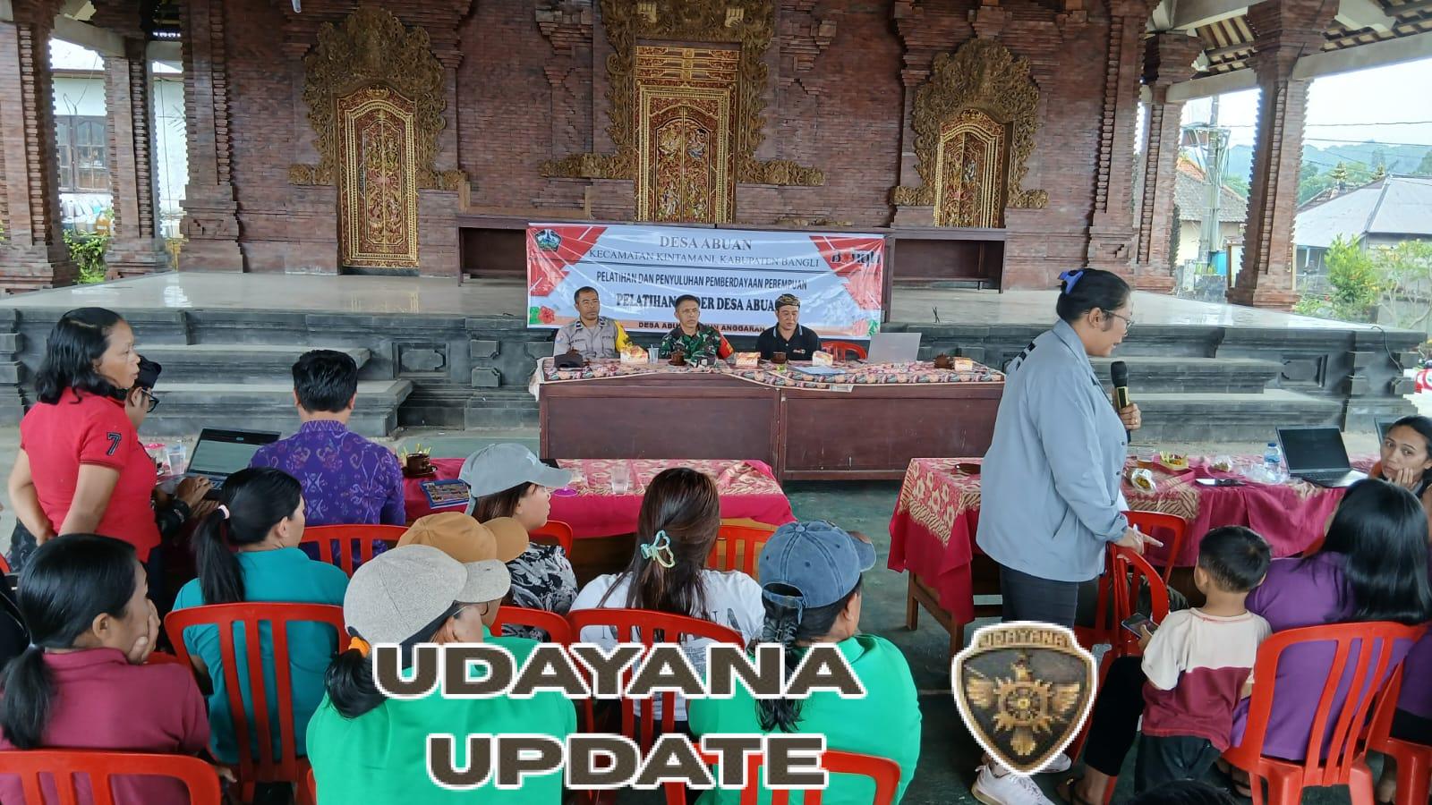 Perkuat Peran Masyarakat dalam Pembangunan Desa, Babinsa Abuan Hadiri Pelatihan Peningkatan Kapasitas Kader Desa