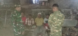 Ciptakan Rasa Aman, Babinsa Dompu Lakukan Patroli Malam dan Sosialisasi Kamtibmas