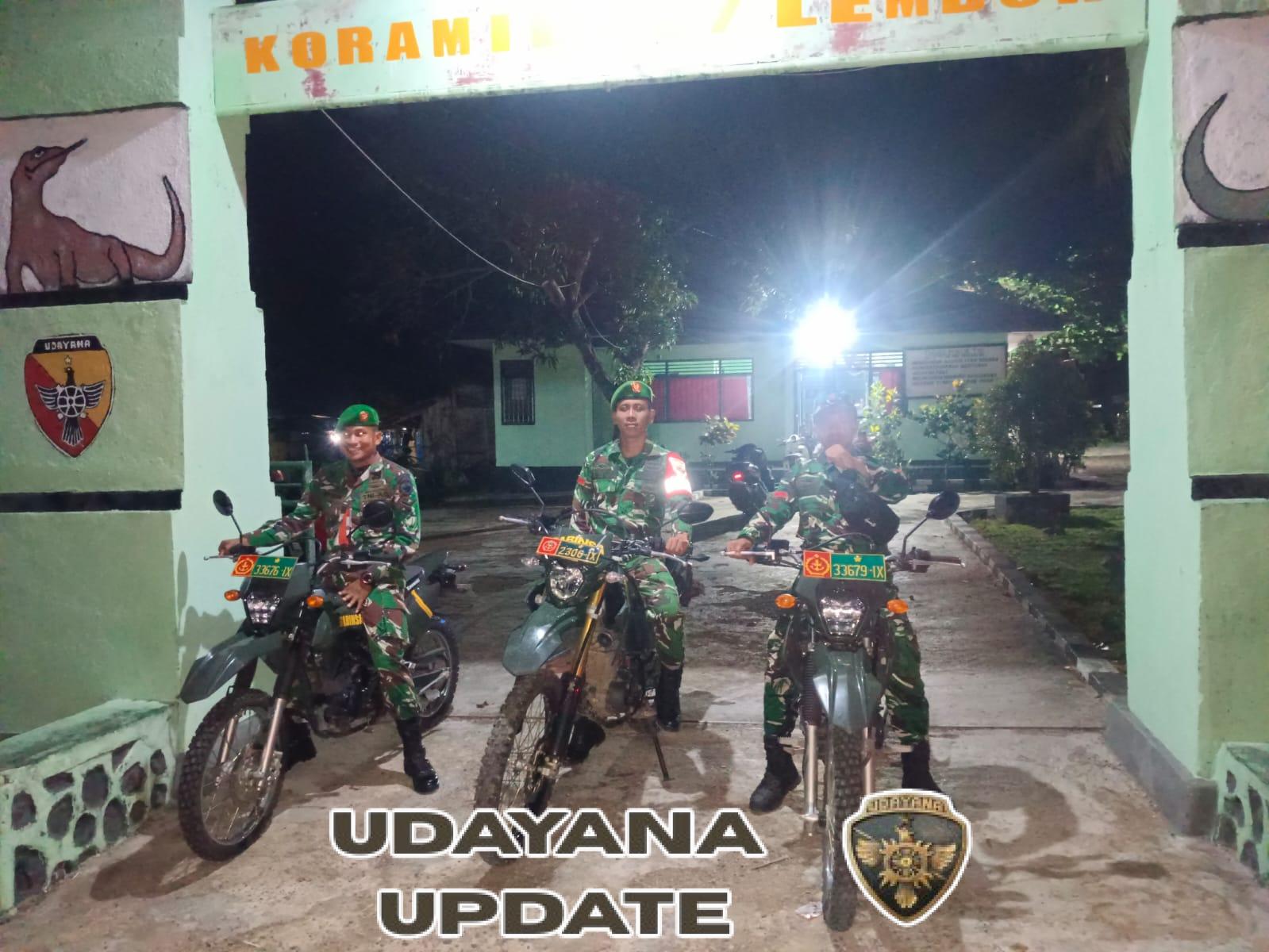 Serda Arifudin Pimpin Patroli, TNI Pastikan Keamanan dan Ketertiban di Kecamatan Lembor