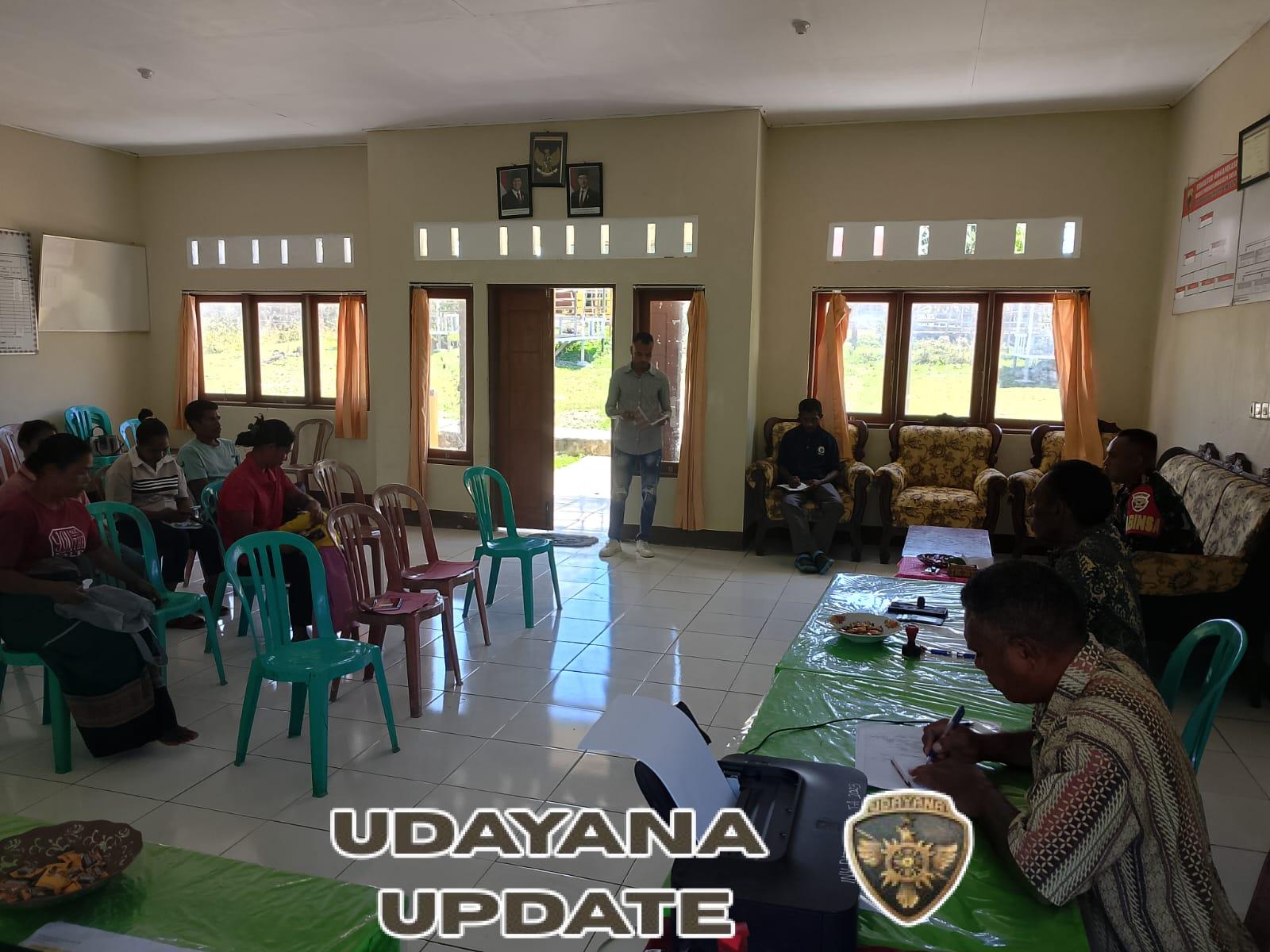 Wujud Kepedulian Teritorial, Babinsa dan Pemdes O’baki Bahas Rencana Pembangunan Koperasi Desa