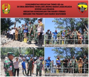 Brigjen TNI Franky Jan Hardi Watuseke Apresiasi Sinergi Satgas TMMD dan Warga di Riung Barat