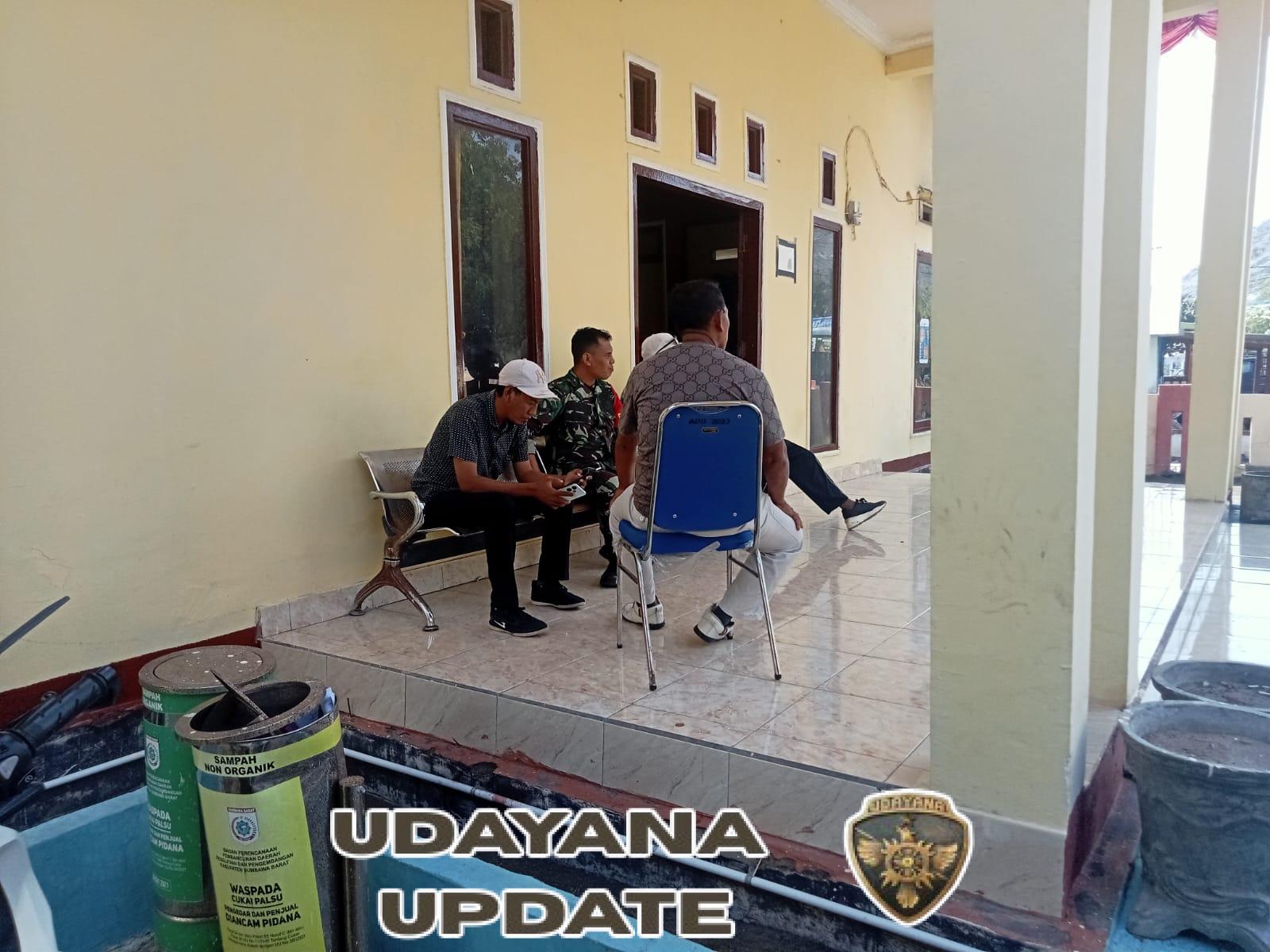 Babinsa Desa Poto Tano Ajak Warga Jaga Keamanan dan Kondusifitas Desa