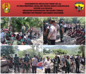 Brigjen TNI Franky Jan Hardi Watuseke Tinjau dan Beri Arahan kepada Personel TMMD ke-126 Kodim 1625/Ngada