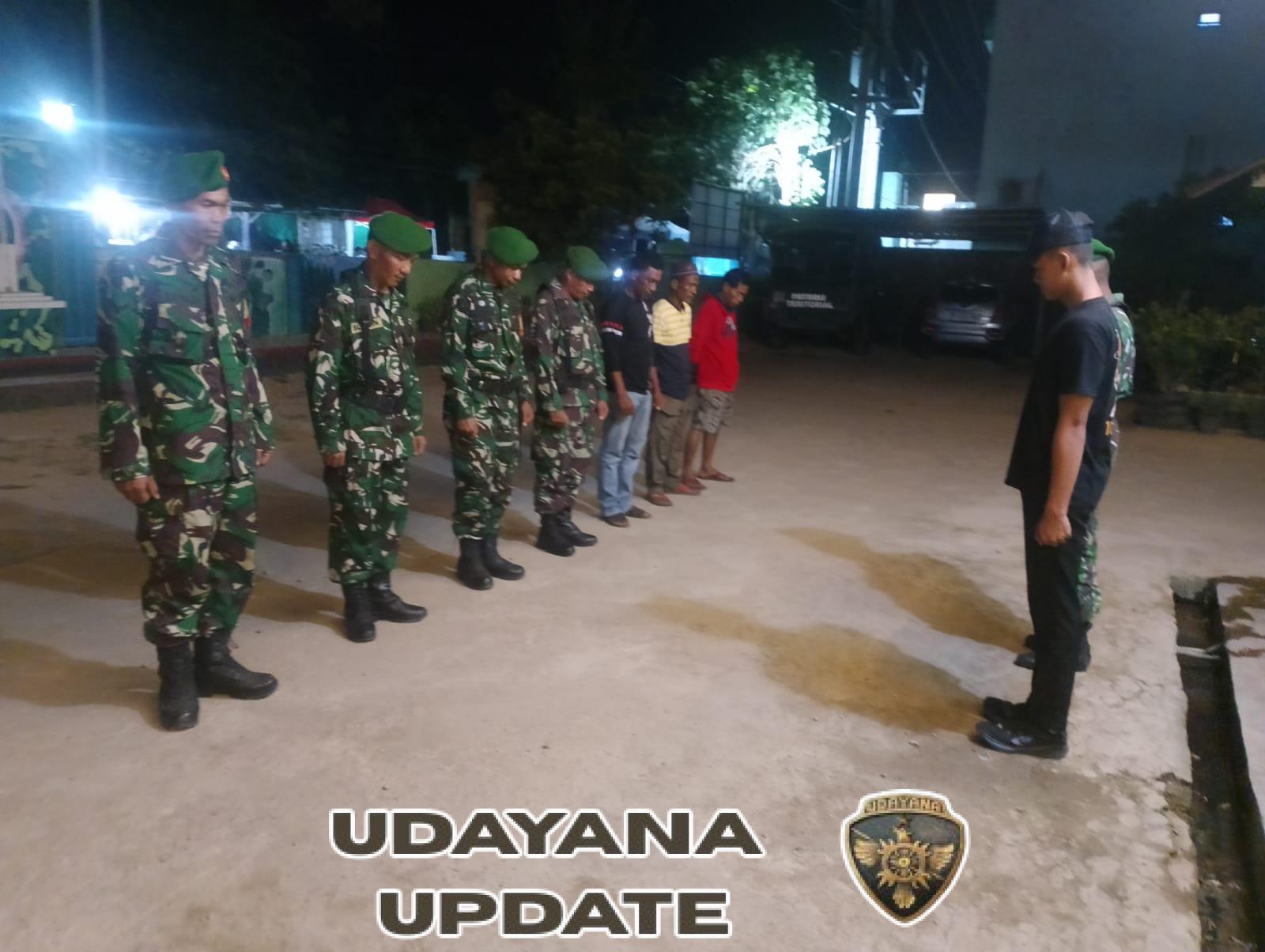 Serma Muh Ali Pimpin Patroli Siskamling Jaga Keamanan Teritorial Woha