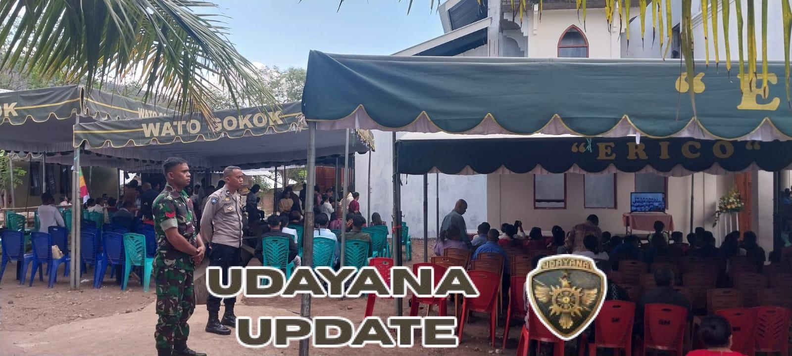 Babinsa Larantuka Tegaskan Pentingnya Keamanan Bersama Saat Misa Perdana di Lamika