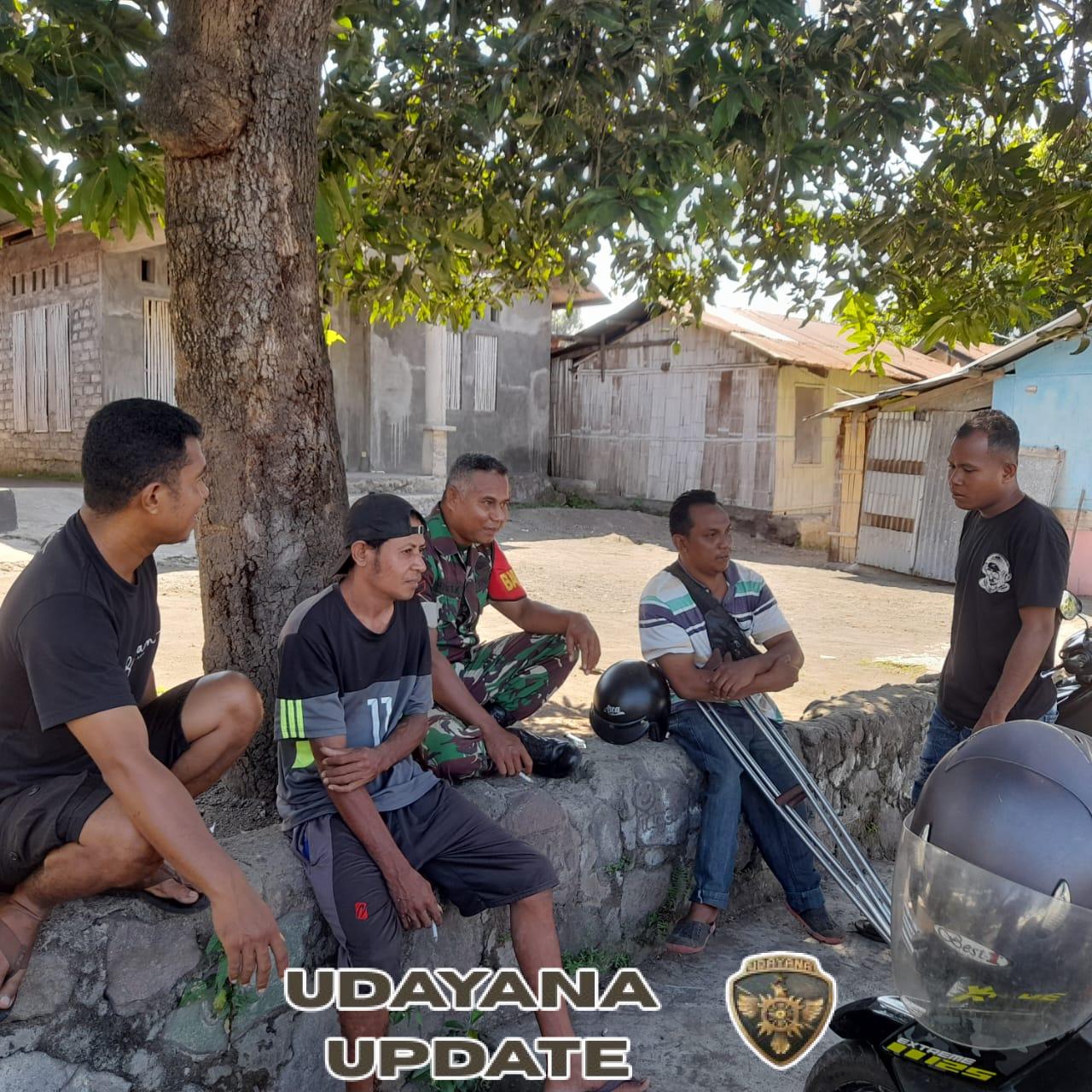 Sertu Frid Kolo Pimpin Komsos dan Pamwil, Warga Dusun Puuwona Sambut Antusias