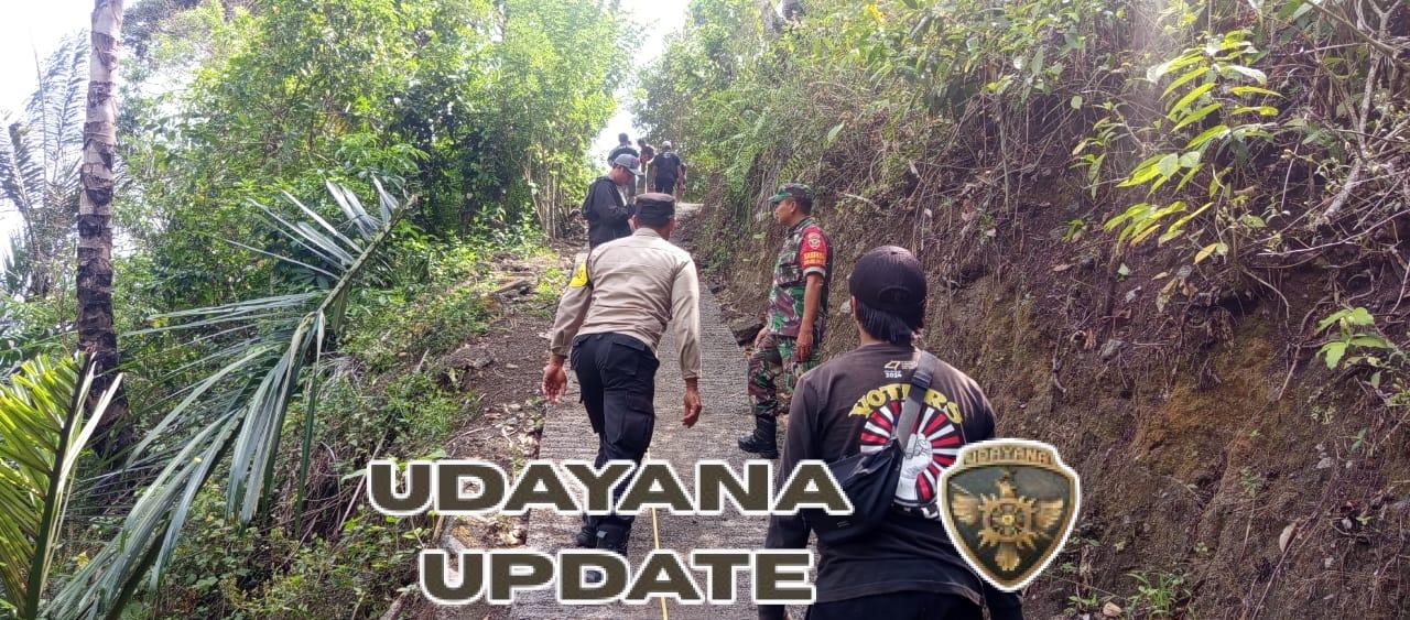 Babinsa Desa Subaya Dampingi Opname Pengerasan Jalan Usaha Tani Subak Yeh Tangga