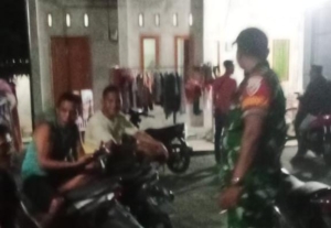 ‎Koramil 1607-09/Utan Gelar Patroli Malam, Wujudkan Situasi Aman dan Kondusif di Wilayah