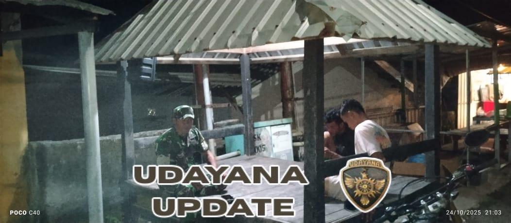 Babinsa Sekongkang Laksanakan Patroli Malam, Wujud Kepedulian TNI terhadap Keamanan Wilayah