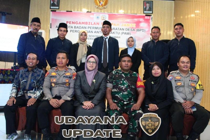 Pelantikan Anggota BPD PAW Desa Sekongkang Bawah Berlangsung Khidmat dan Lancar