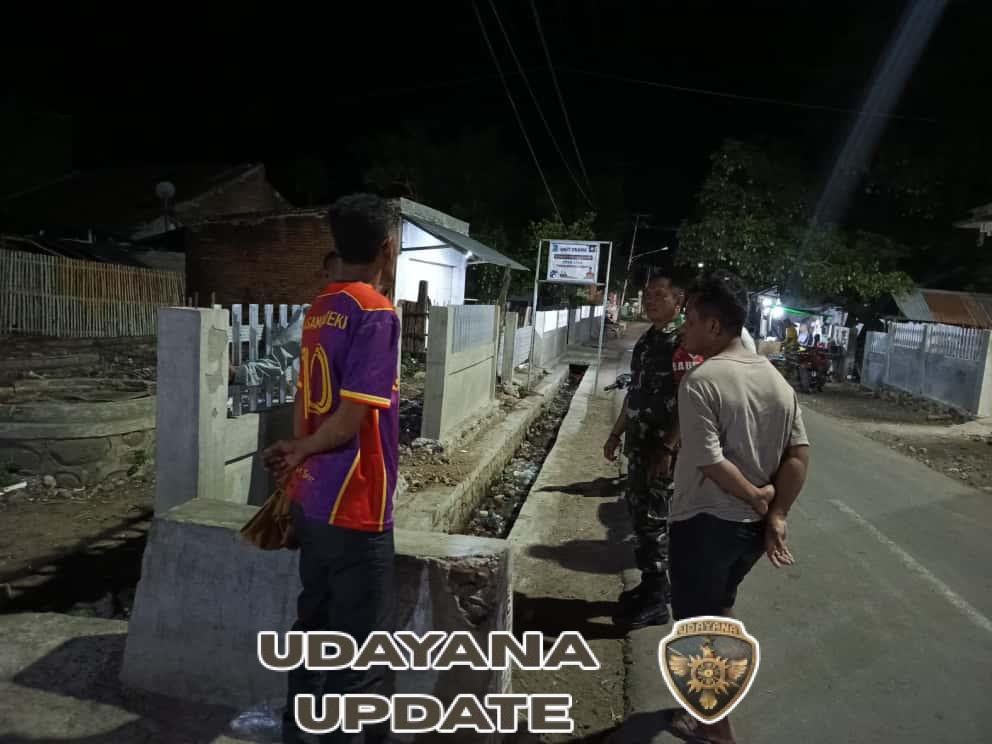 Generasi Muda Jadi Fokus Patroli Malam Babinsa di Dusun Nanga Jambu
