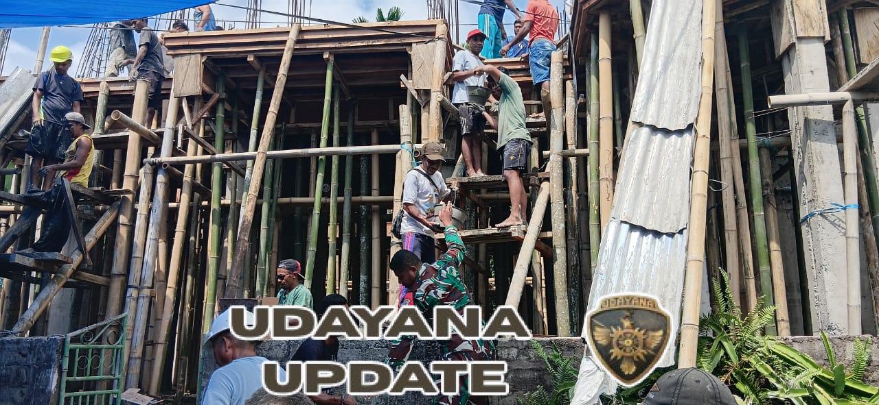 Babinsa Koramil Wolowaru Bersama Warga Nuamulu Gelar Karya Bhakti di Masjid Baiturahman