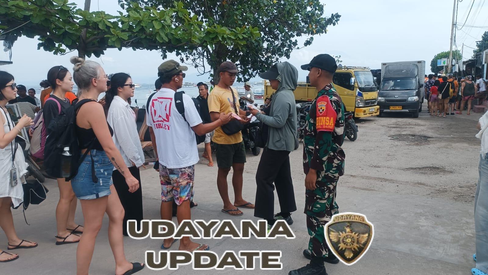 Terjunkan Personel, Danramil Nusa Penida Pastikan Keamanan Pelabuhan Melalui Patroli