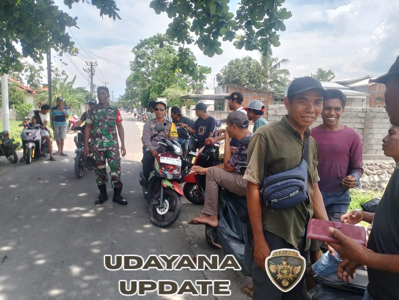 Babinsa Wawonduru Amankan Pemilihan Panggawa Berjalan Kondusif