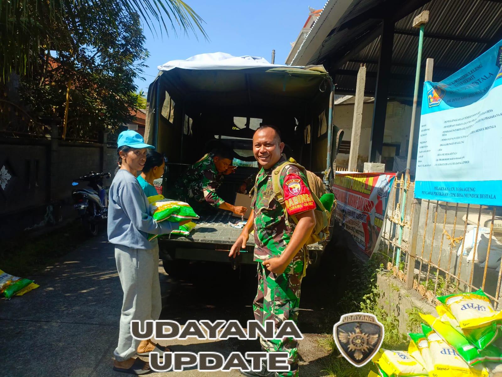 Sinergi TNI dan Pemerintah Desa, GPM di Munduk Bestala Berjalan Tertib dan Tepat Sasaran