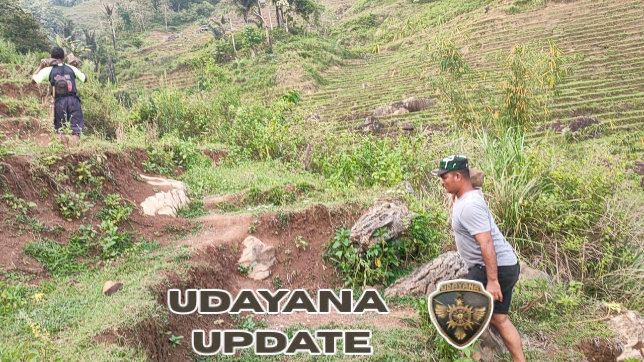 Sinergi TNI dan Rakyat, Kodim 1612/Manggarai Bangun Saluran Irigasi di Desa Pinggang