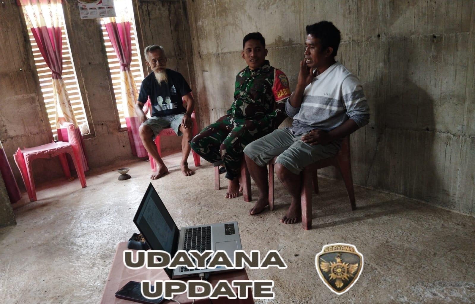 Komsos dan Pamwil, Babinsa Rifaldi Jadi Sahabat Warga Desa Nuanaga