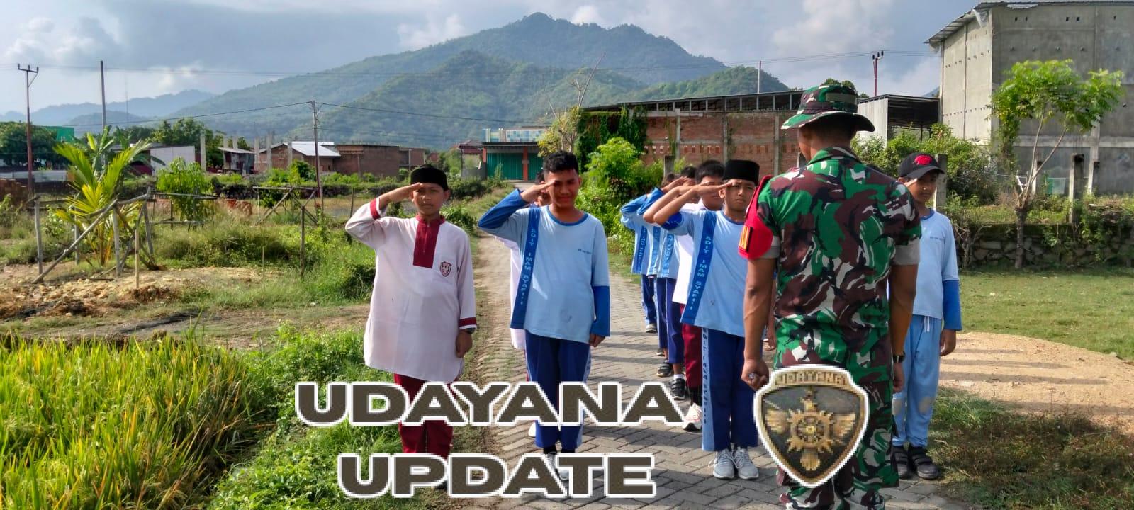 Semangat Siswa SD IT Imam Safi’i Saat Dapat Pelatihan PBB Dari Babinsa