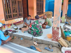 Wujud Kepedulian, Babinsa Koptu Agus Darmawan Aktif Pantau Wilayah Binaan