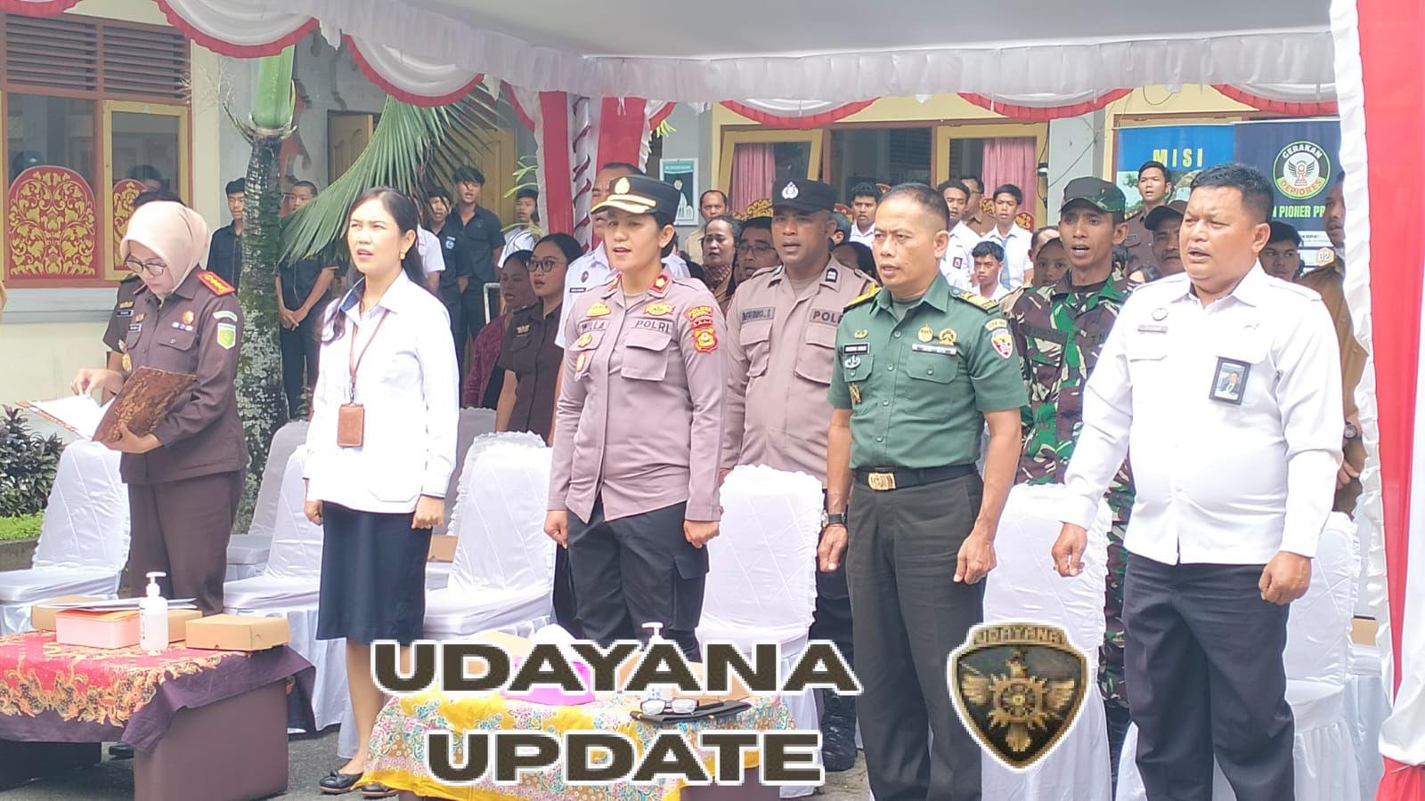 Pasi Intel Kodim 1626/Bangli Hadiri Pemusnahan Barang Bukti Perkara Tindak Pidana Umum Tahun 2025