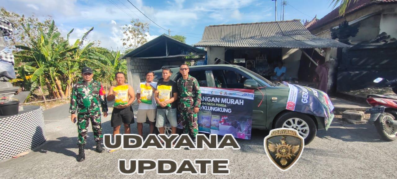 Koramil Nusa Penida Gelar Gerakan Pangan Murah Beras SPHP