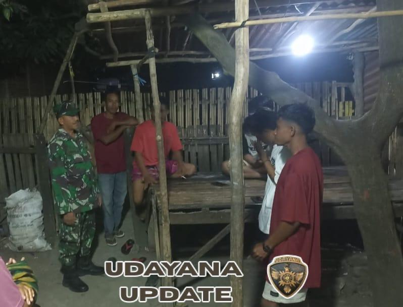 Babinsa Koramil Monta Giatkan Patroli dan Ronda Malam Jaga Keamanan Lingkungan