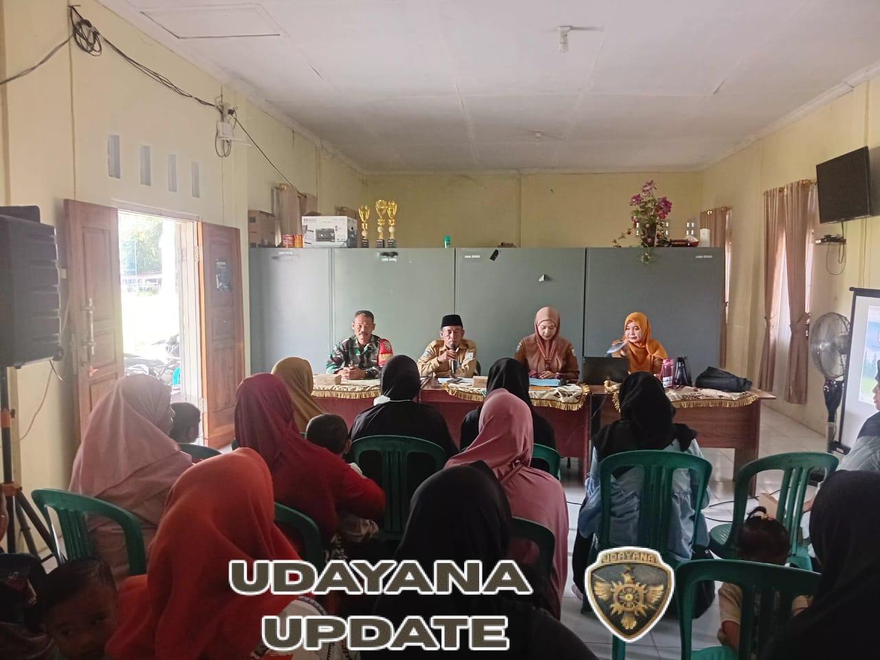 Babinsa Desa Lamunga Hadiri Sosialisasi Peningkatan Pengetahuan Masyarakat Tentang Kesehatan Reproduksi, KTPA, TPPO dan TBC