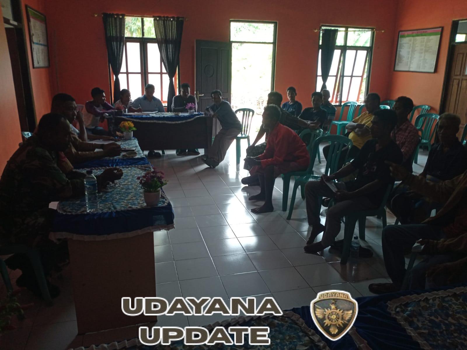 Babinsa Landu Leko Hadiri Klarifikasi Sengketa Tanah di Desa Sotimori, Rote Ndao