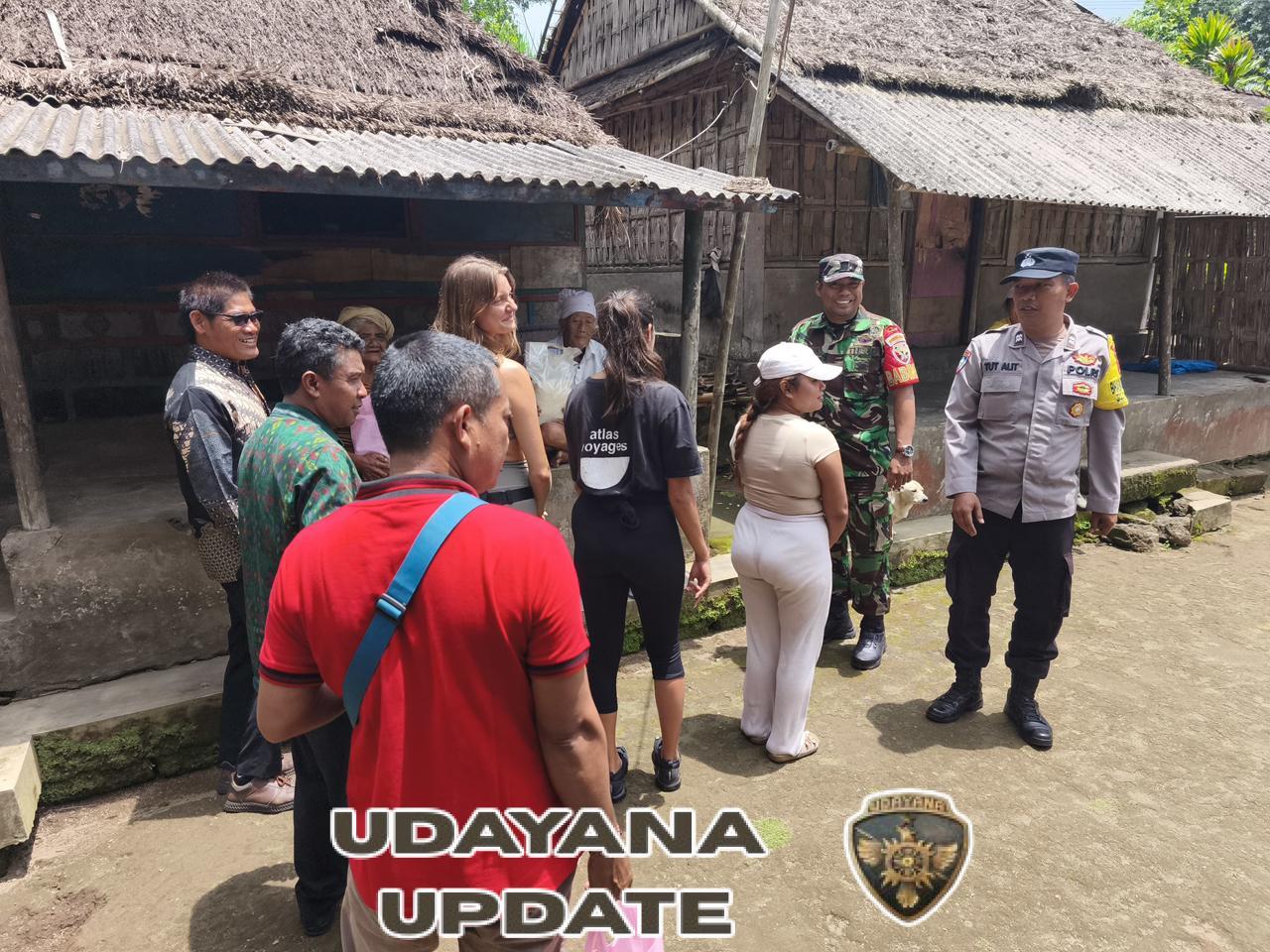 Babinsa Desa Landih Dampingi Penyerahan Bantuan Donasi Yayasan Relawan Bali kepada Lansia