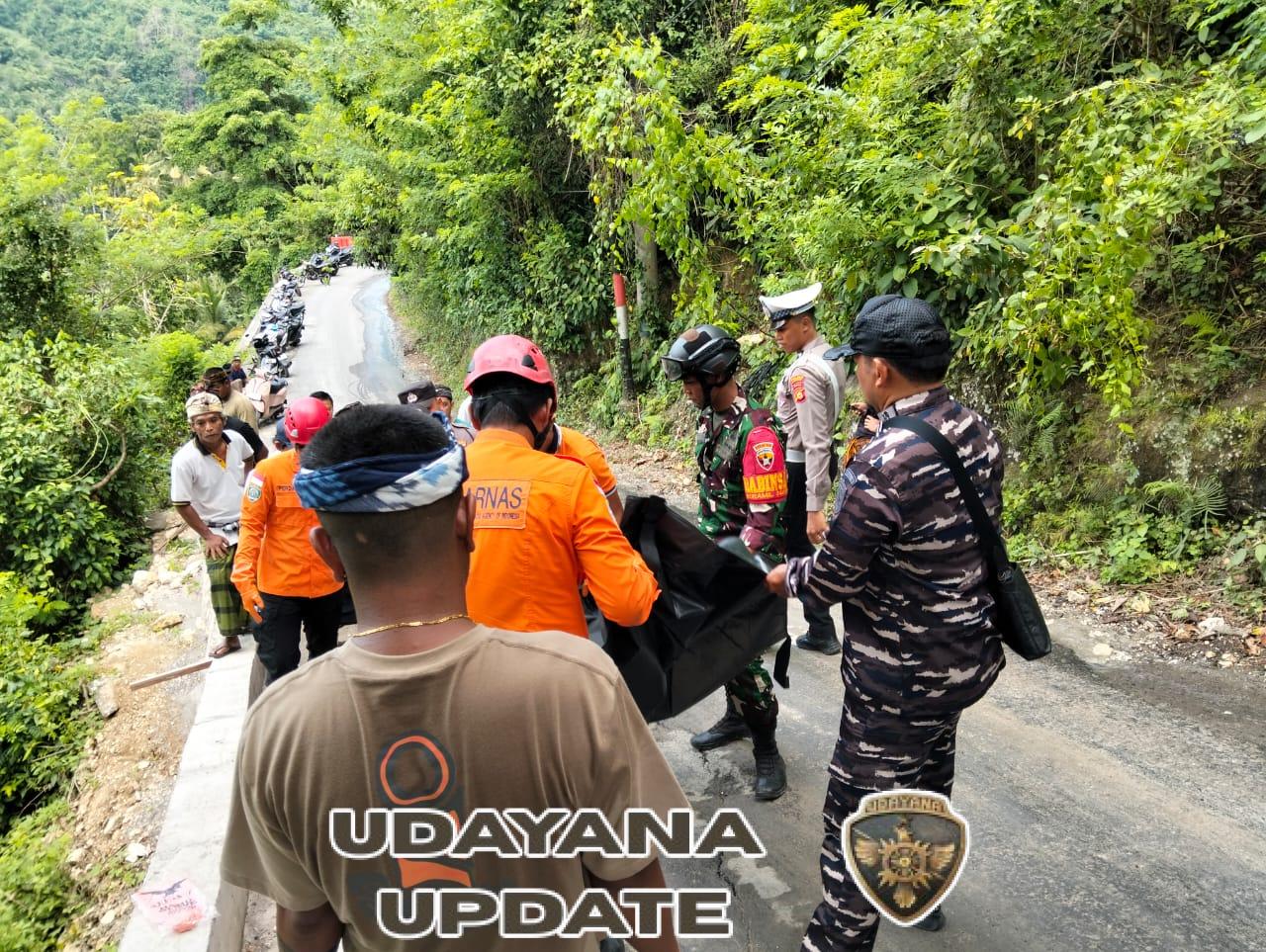 Kecelakaan Tunggal Merenggut Nyawa Warga Desa Sakti, Sertu Nyoman Dayuh Turun Langsung Ke lokasi