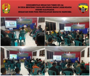 Satgas TMMD Kodim 1625/Ngada Gelar Penyuluhan Bahaya Narkoba di Desa Benteng Tawa