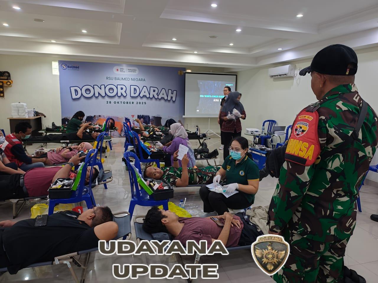 Wujudkan “Semangat Sumpah Pemuda dalam Darah”, Kodim 1617/Jembrana Gelar Kegiatan Sosial Akbar