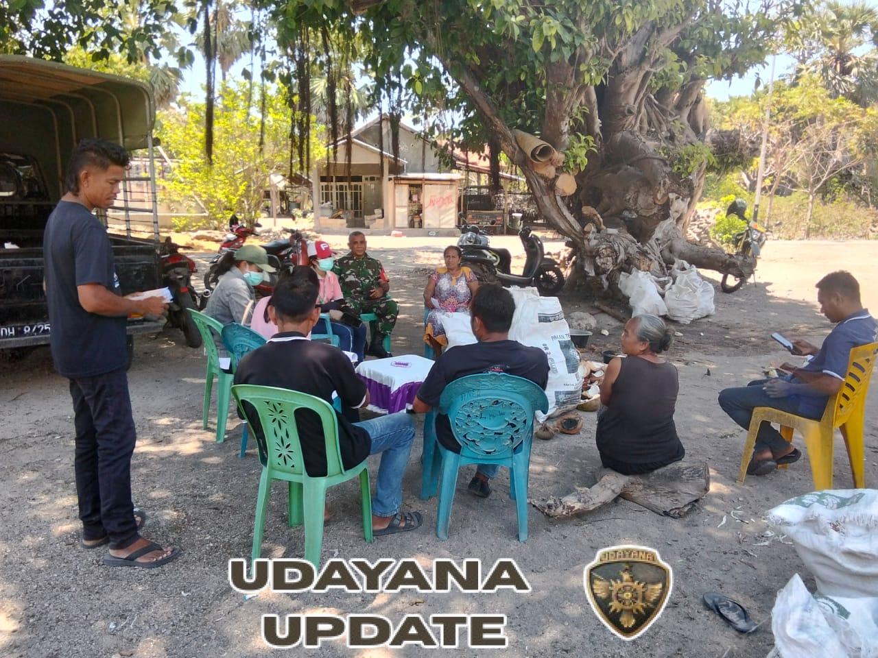 Babinsa Pantai Baru Dampingi Surveilans Kualitas Air Minum di Desa Oeledo