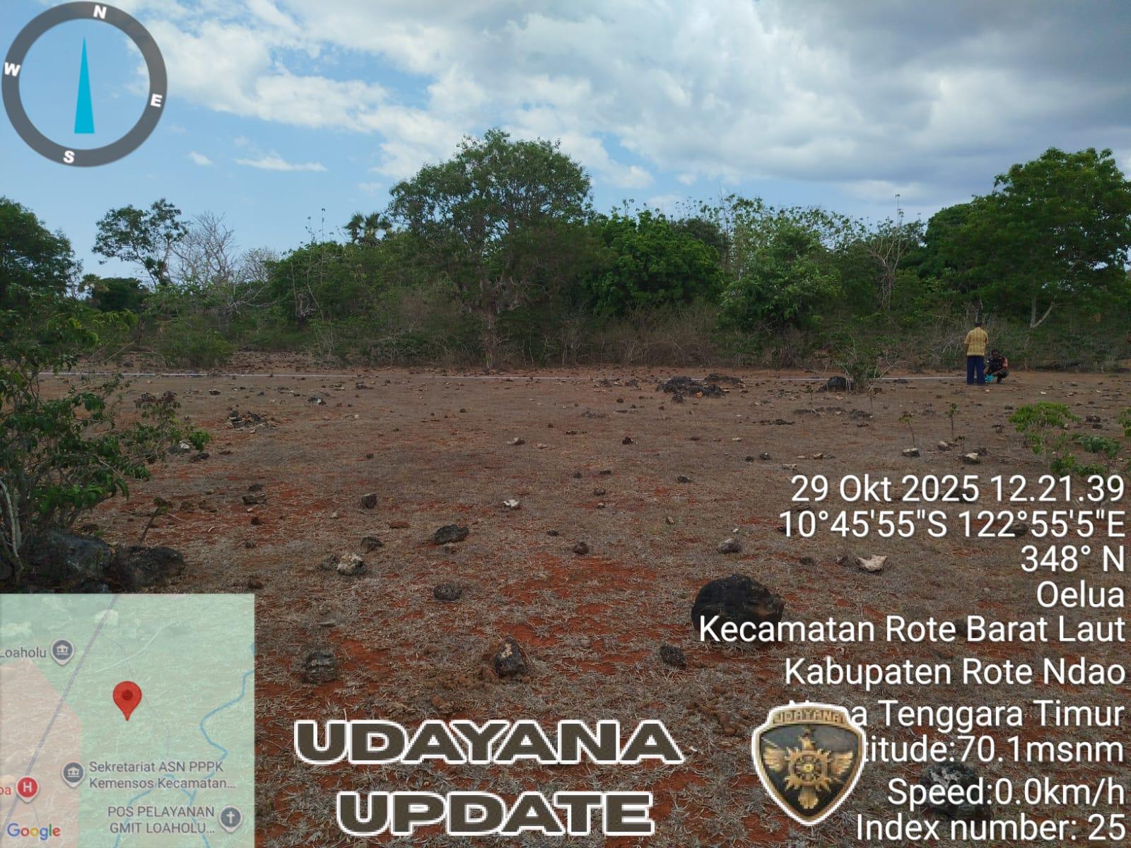 Babinsa Batutua Dampingi Pengukuran Tanah untuk Pembangunan Koperasi Merah Putih di Desa Oelua